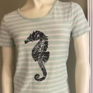 J. Crew seahorse tee